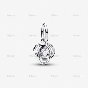 Pandora April Clear Eternity Circle Dangle Charm